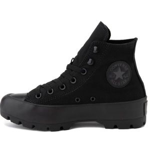 black converse platform